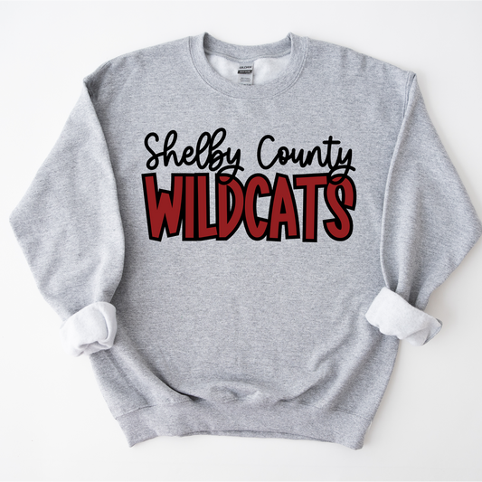 "Shelby County Wildcats" Sweatshirt